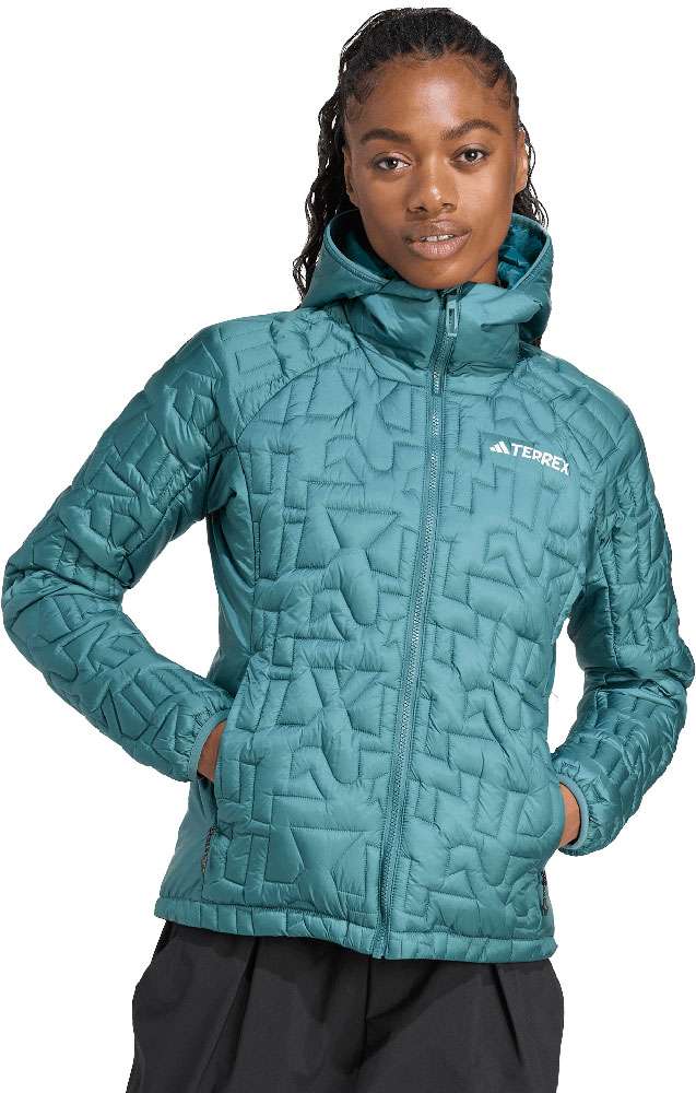 Adidas xperio primaloft loose - women's hooded jacket