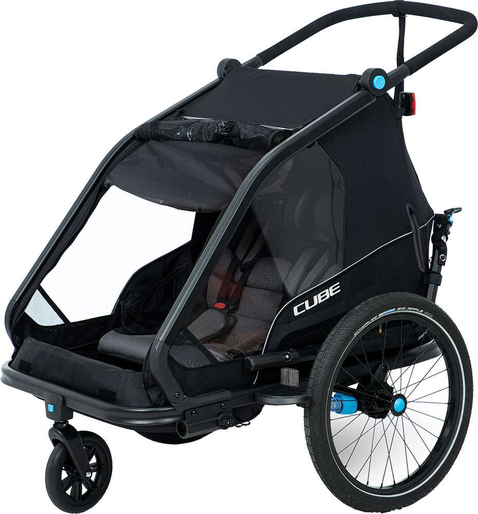 Cube double cmpt kids trailer