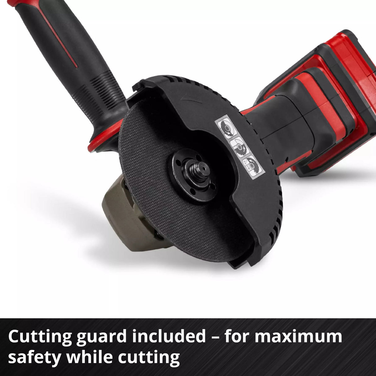 Einhell batteri vinkelslip te-ag 18 125-2 li (1x4,0 ah) vinkelslip (röd svart, inkl. 4,0 ah power x-change batteri och laddare)