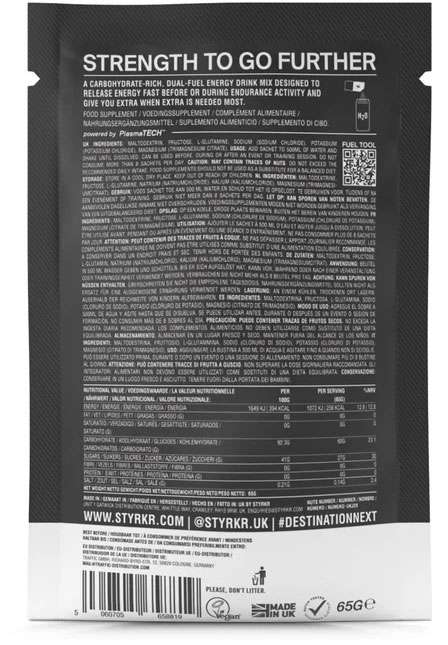 Styrkr mix60 dual-carb energy drink mix