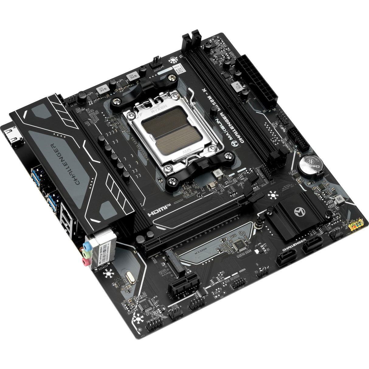 Maxsun ms-challenger b850m-k socket am5 moederbord (zwart, raid, gb-lan, sound, µatx)