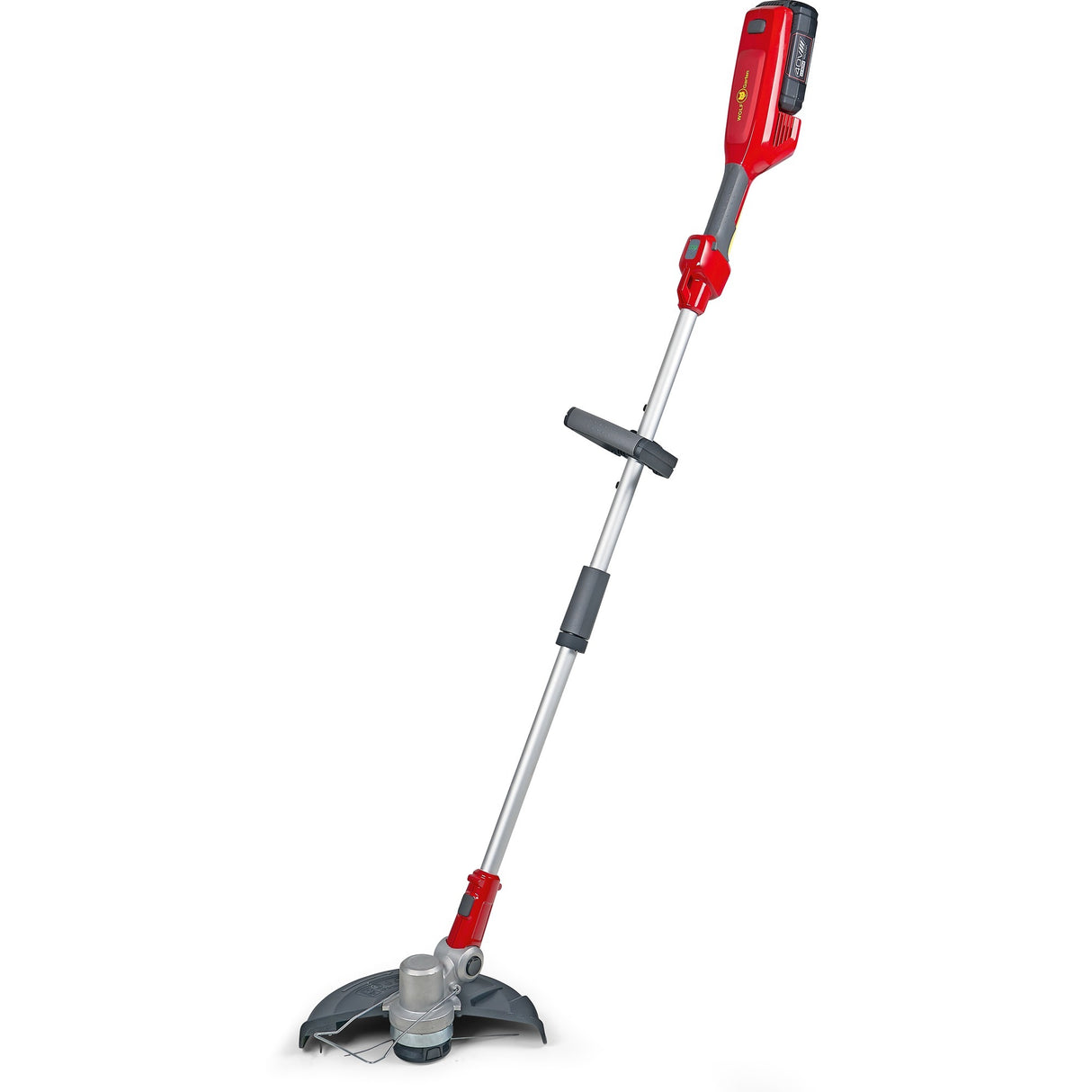 Wolf-garten accu grastrimmer lycos 40 300 t 30cm se (rood grijs, accu inbegrepen)