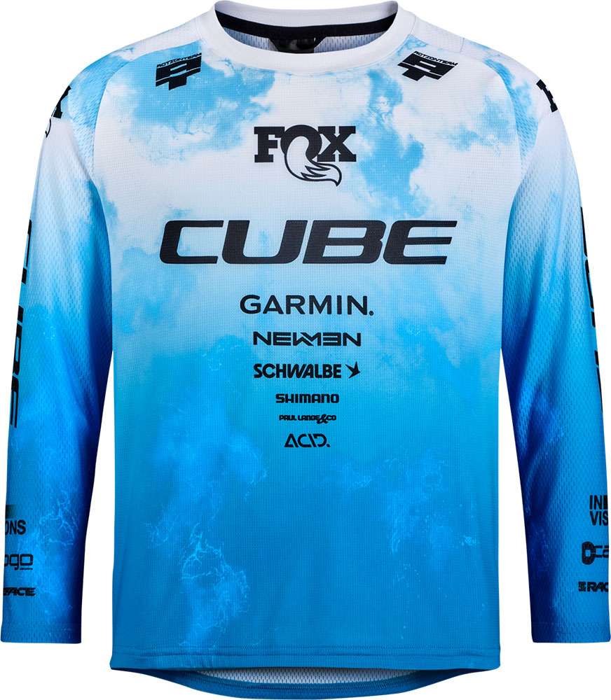 Cube rookie x actionteam - kids mtb long sleeve jersey