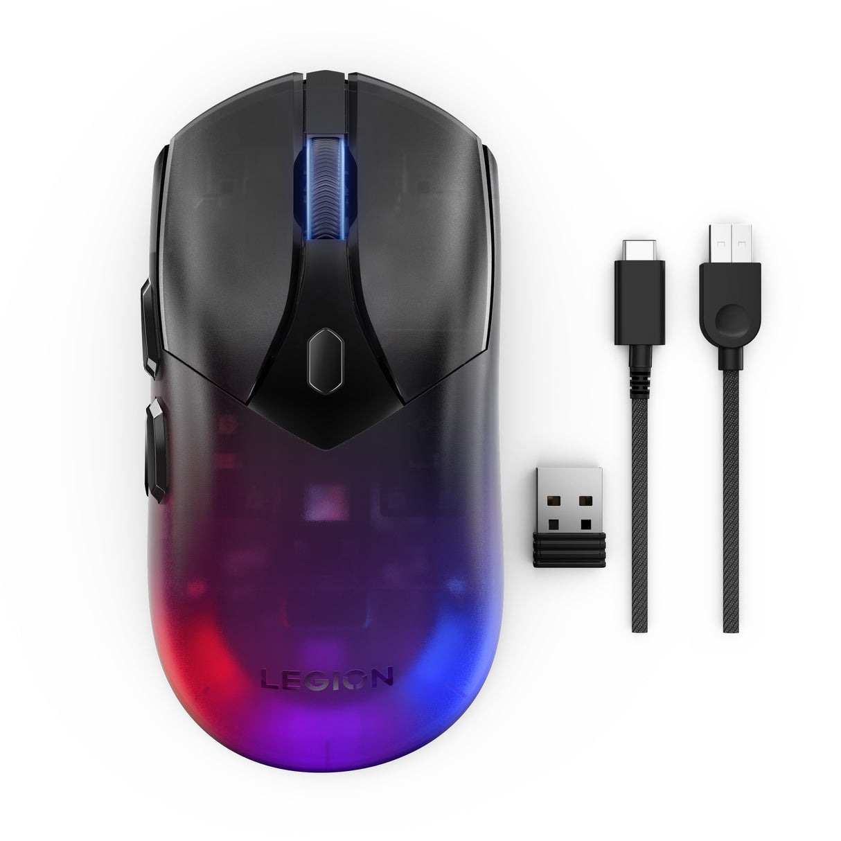 Lenovo legion m410 wireless rgb gaming mouse (zwart, 16.000 dpi, rgb, 2.4 ghz usb)
