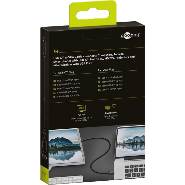 Goobay kábel adaptéra USB-C na VGA