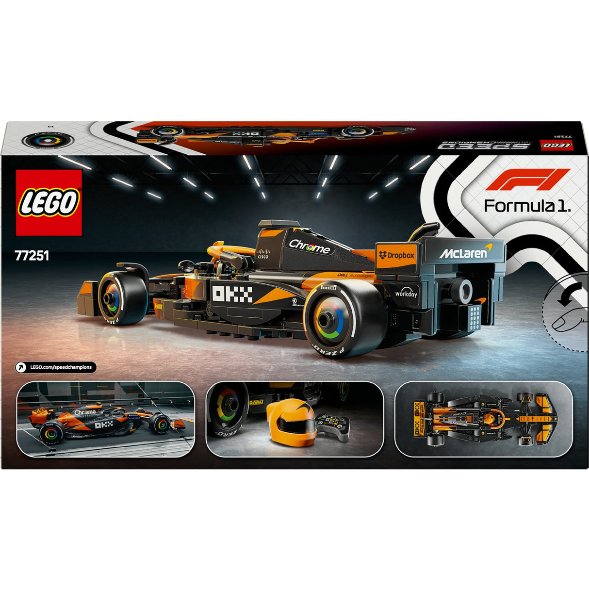 Lego Speed Champions 77251 Auto da corsa McLaren F1 Team McL38