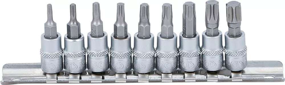 Bgs technic bit insert set 1 4 torx t10 - t50 9 pcs.