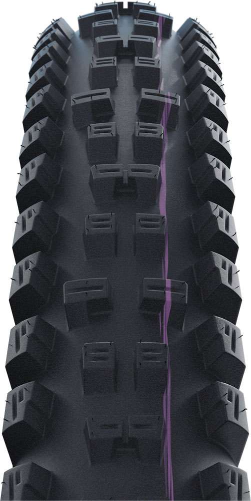 Schwalbe tacky chan evo super sjezdová skládací pneumatika 27,5x2,40 addix ultra soft e-50