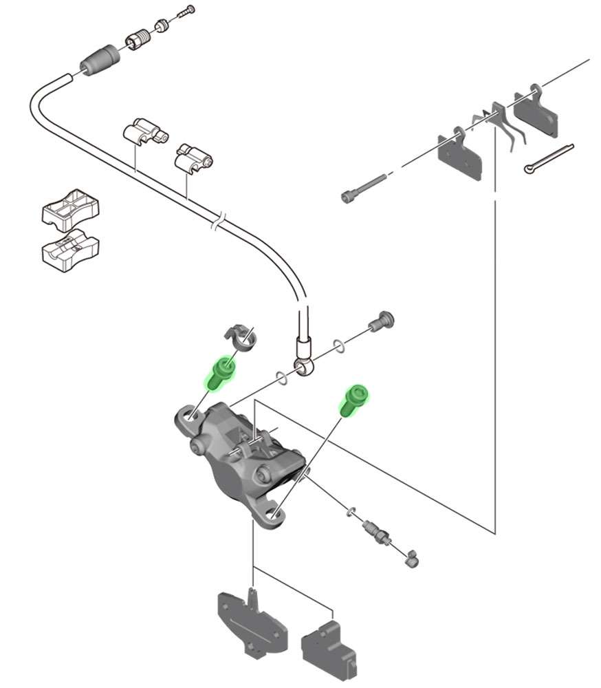 Shimano fixing bolt m6 x 18mm for caliper