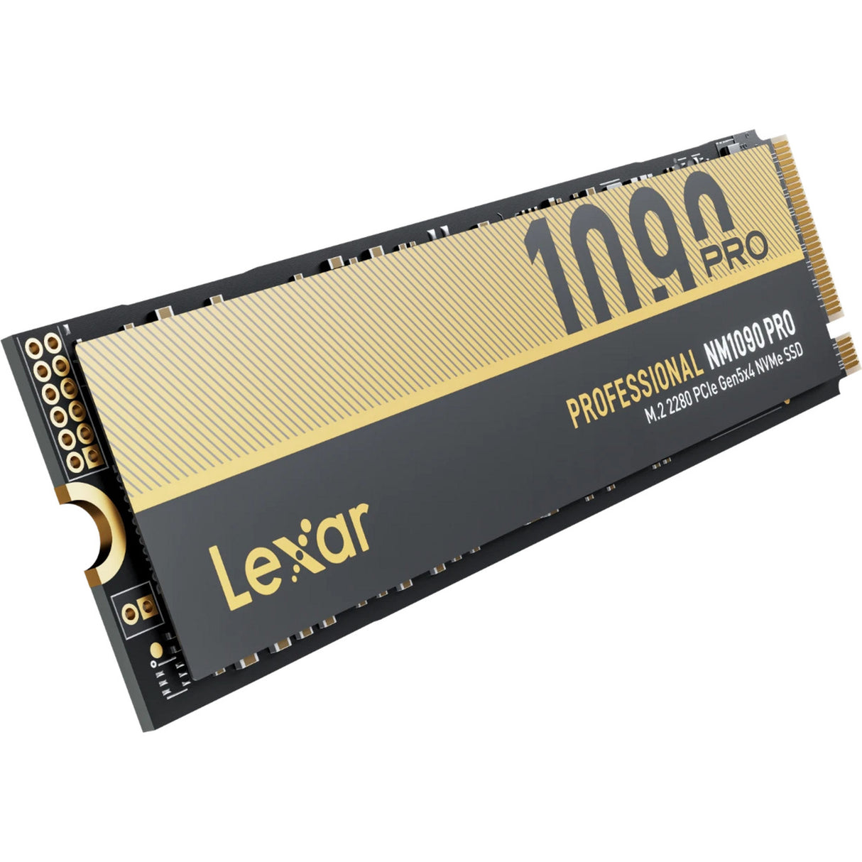 Lexar nm1090 pro 4 TB SSD (oro negro, m.2 2280, PCIe gen 5x4)