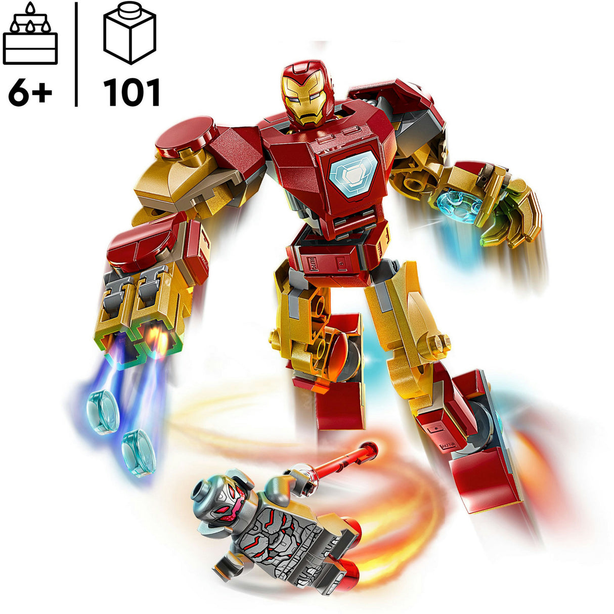 Lego superhjältar 76307 iron man mech vs. Ultron