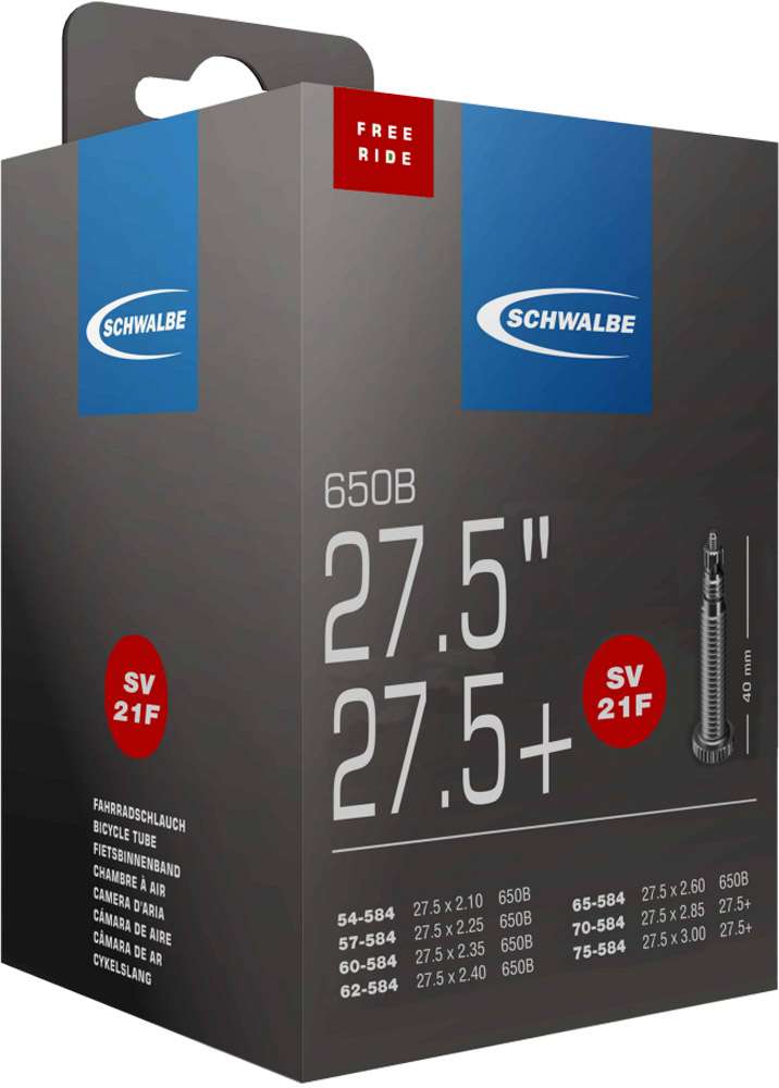 Schwalbe indre rør FV SV21F 27.5 54 75-584