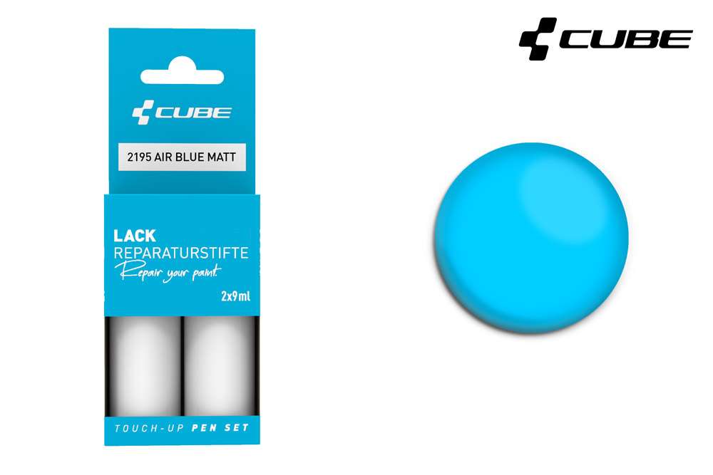 Cube touch-up pen set air blue matt