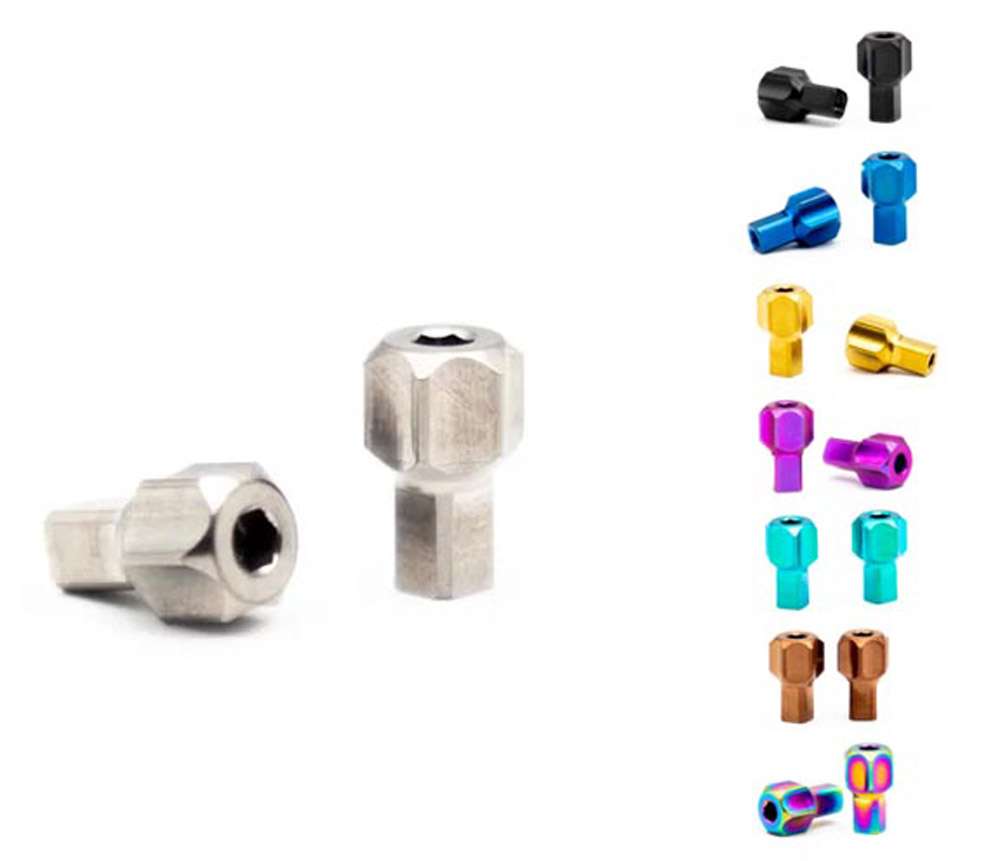 Oak components titanium adjustment screws for sram brakes (2 pieces)