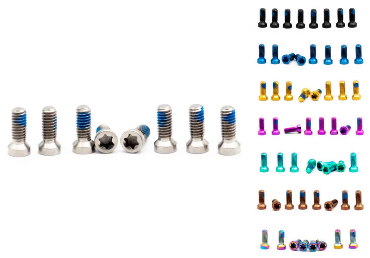 Oak components titanium screws m4x9 for 8-bolt direct mount chainring (8 pieces)