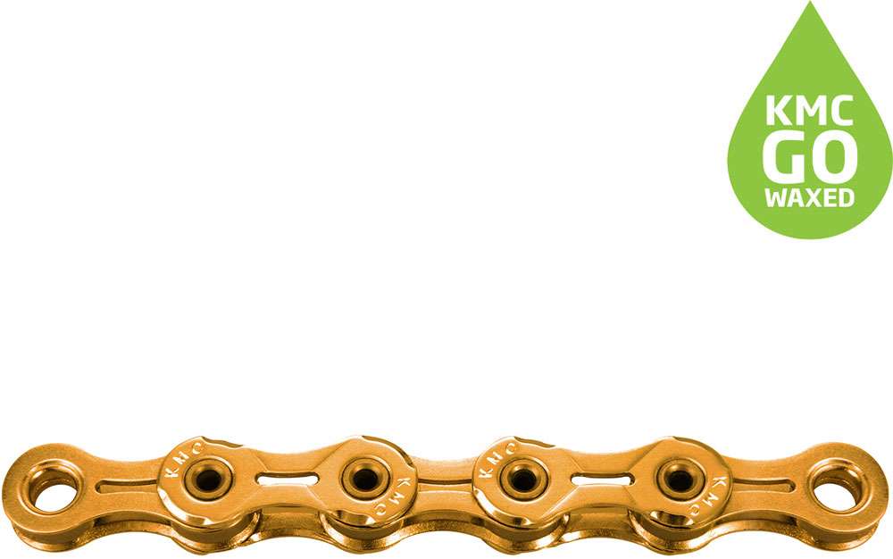 Kmc chain x11sl chain x11sl 118 links ti-n gold waxed