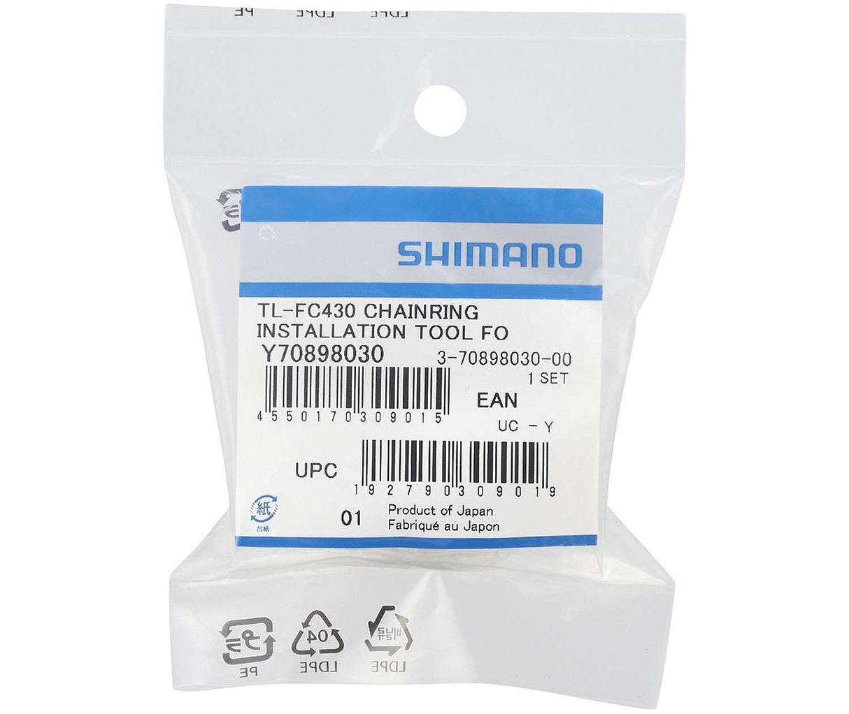 Shimano tl-fc430 chainring installation tool for du-ep600 ep801