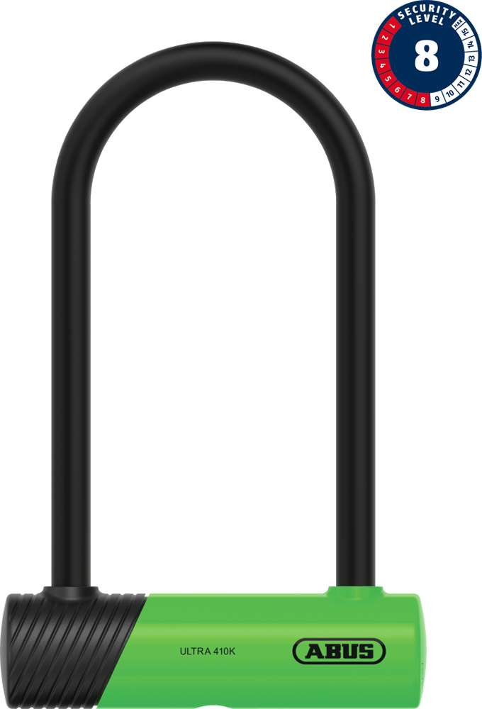 Abus ultra mini 410k 150hb180 u-lock incl. sh34 bracket