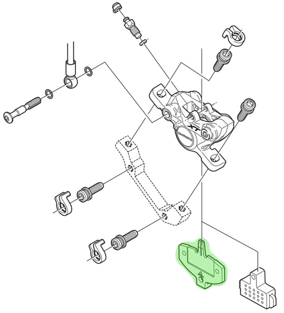 Shimano pad spacer for br-m985 785 675