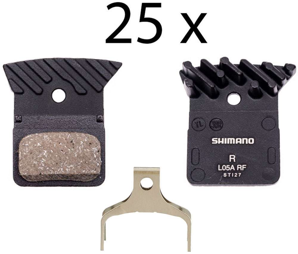 Shimano l05a-rf resin ice-tec disc brake pads (25 workshop pack)