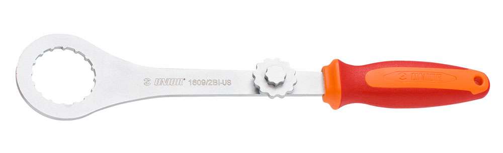 Unior tools bottom bracket wrench 1609 2bi with crank assembly wrench hollowtech ii