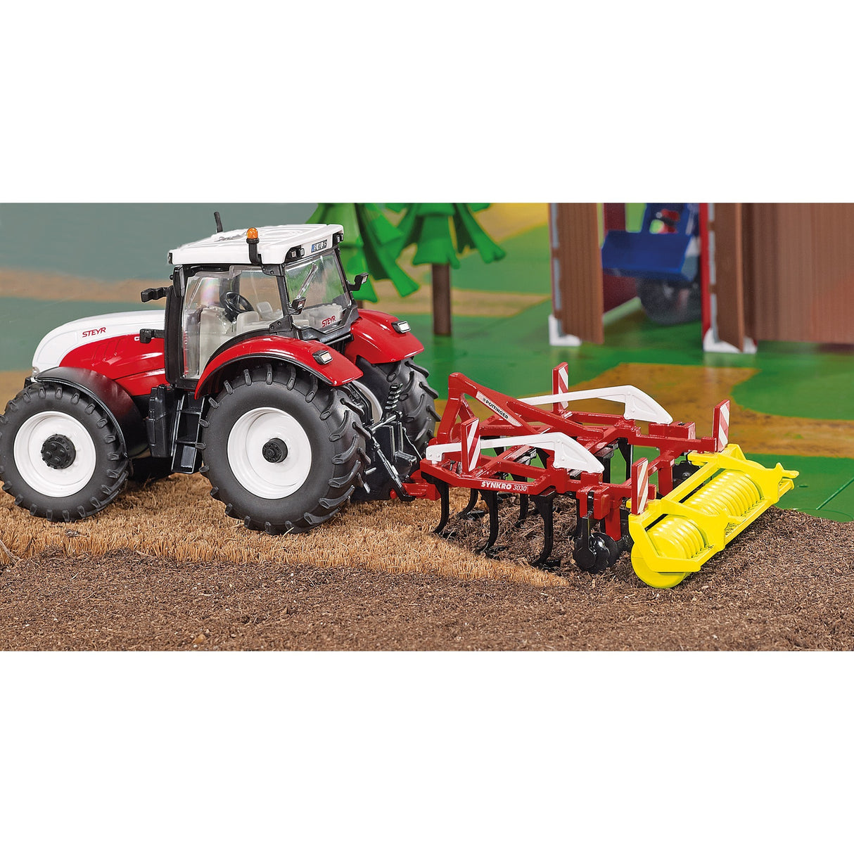 Siku farmer - pöttinger-cultivator synkro modelvoertuig (schaal 1:32)