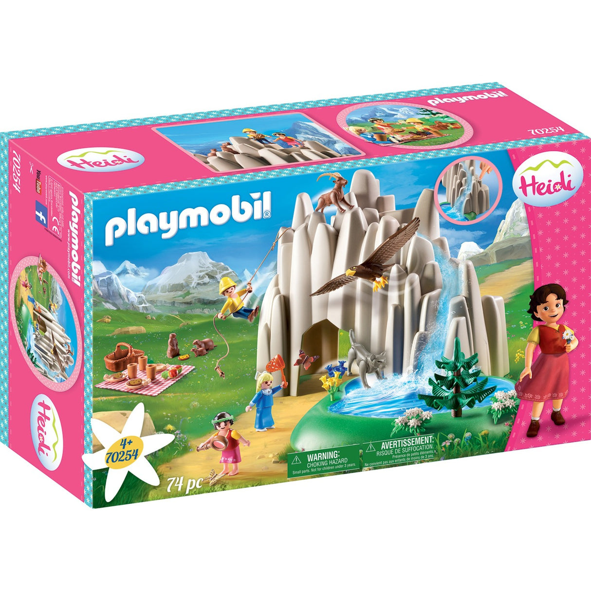 Playmobil 70254 Heidi, Klara e Peter no lago