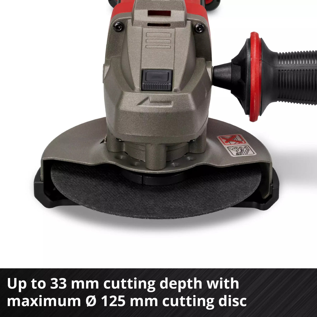 Einhell batteri vinkelslip te-ag 18 125-2 li (1x4,0 ah) vinkelslip (röd svart, inkl. 4,0 ah power x-change batteri och laddare)