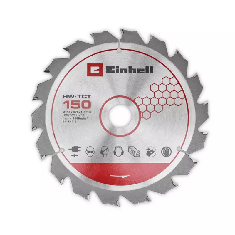 Einhell accucirkelzaag te-cs 18 150-2 li - solo handcirkelzaag (rood zwart, power x-change, accu en oplader niet inbegrepen)