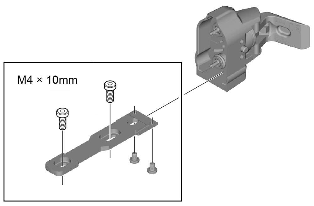 Shimano battery holder bm-dn100 bat.brack.shim.bm-dn100 int. ext.cab.guide