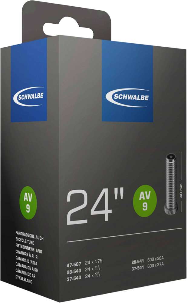 Schwalbe indre rør av9 24 tommer 28 47-507 540 av 40mm