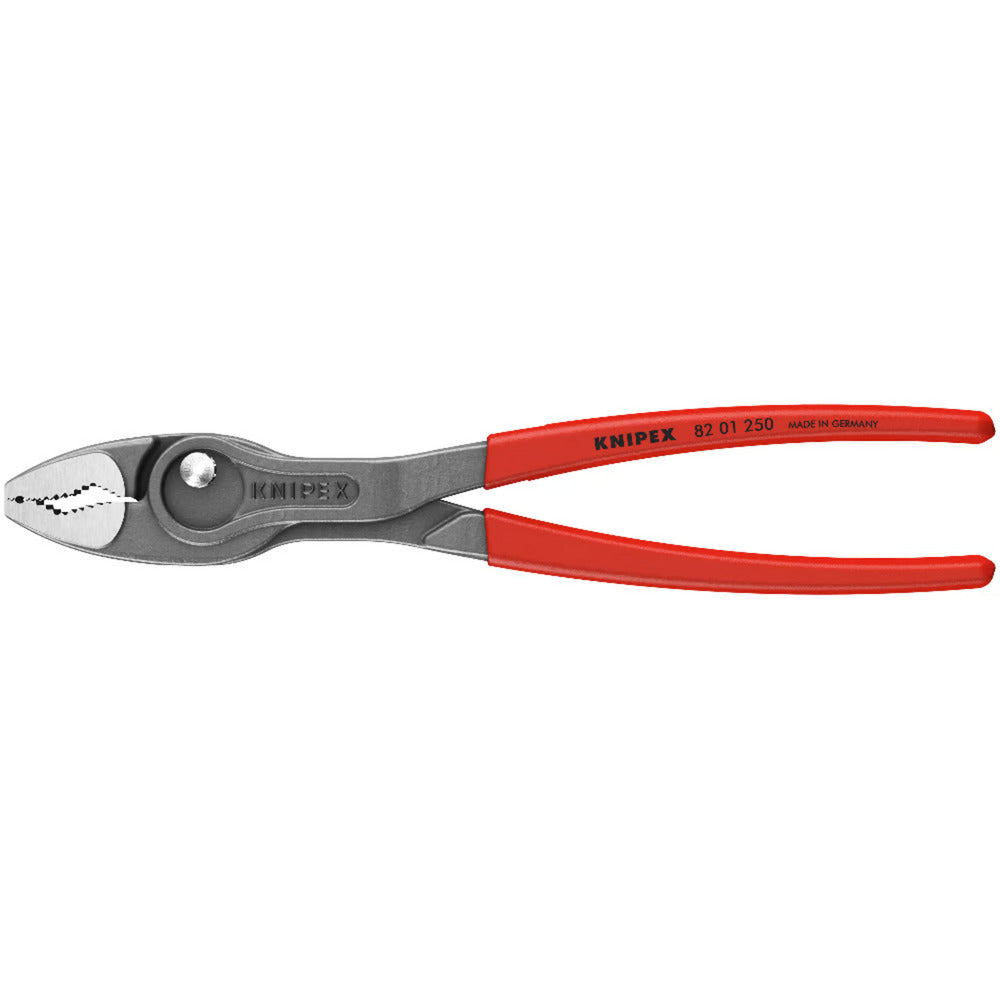 Knipex twingrip, voor- en zij-grijptang (rood)