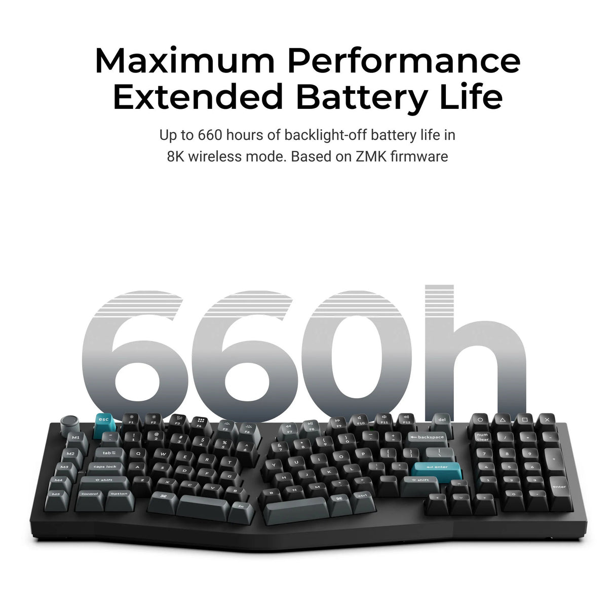 Keychron q13 ultra-p1 8k wireless custom mechanical keyboard (wit, us lay-out (qwerty), silk pom red, 96%, rgb, hot swap, 8k, 2.4 ghz | bluetooth 5.2 | usb-c)