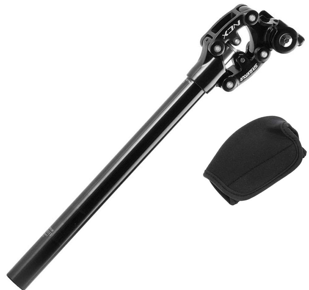Suntour sp12 sp17 ncx 400mm suspension seatpost + safety cover