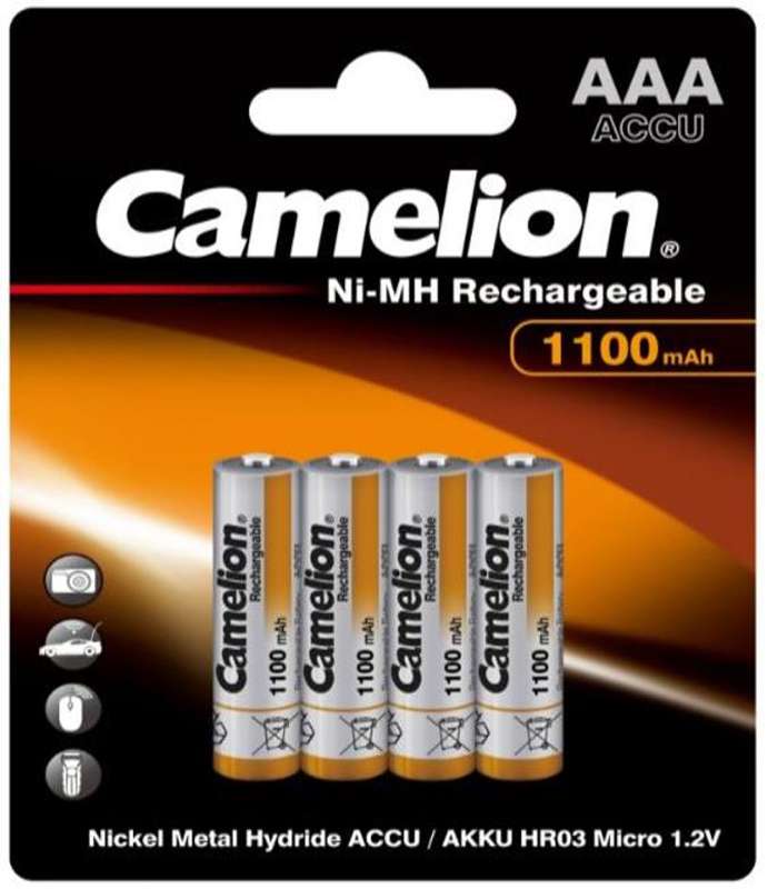 Camelion rechargeable batteries aaa micro hr3 1100mah (4 pieces)