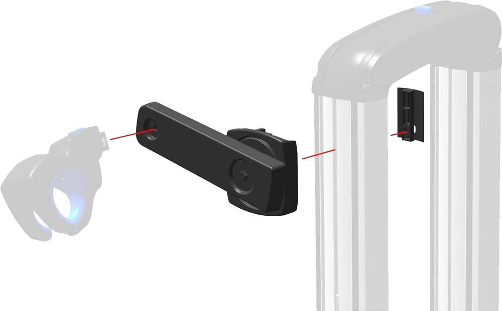 Xlc cc-x61 low step frame adapter for almada work-e bike carrier