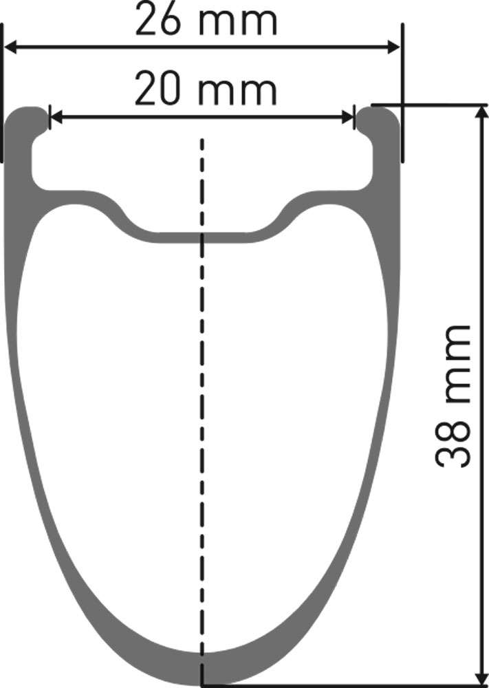 Dt swiss arc 1100 dicut® 38 28 cl shimano hg carbon rear wheel