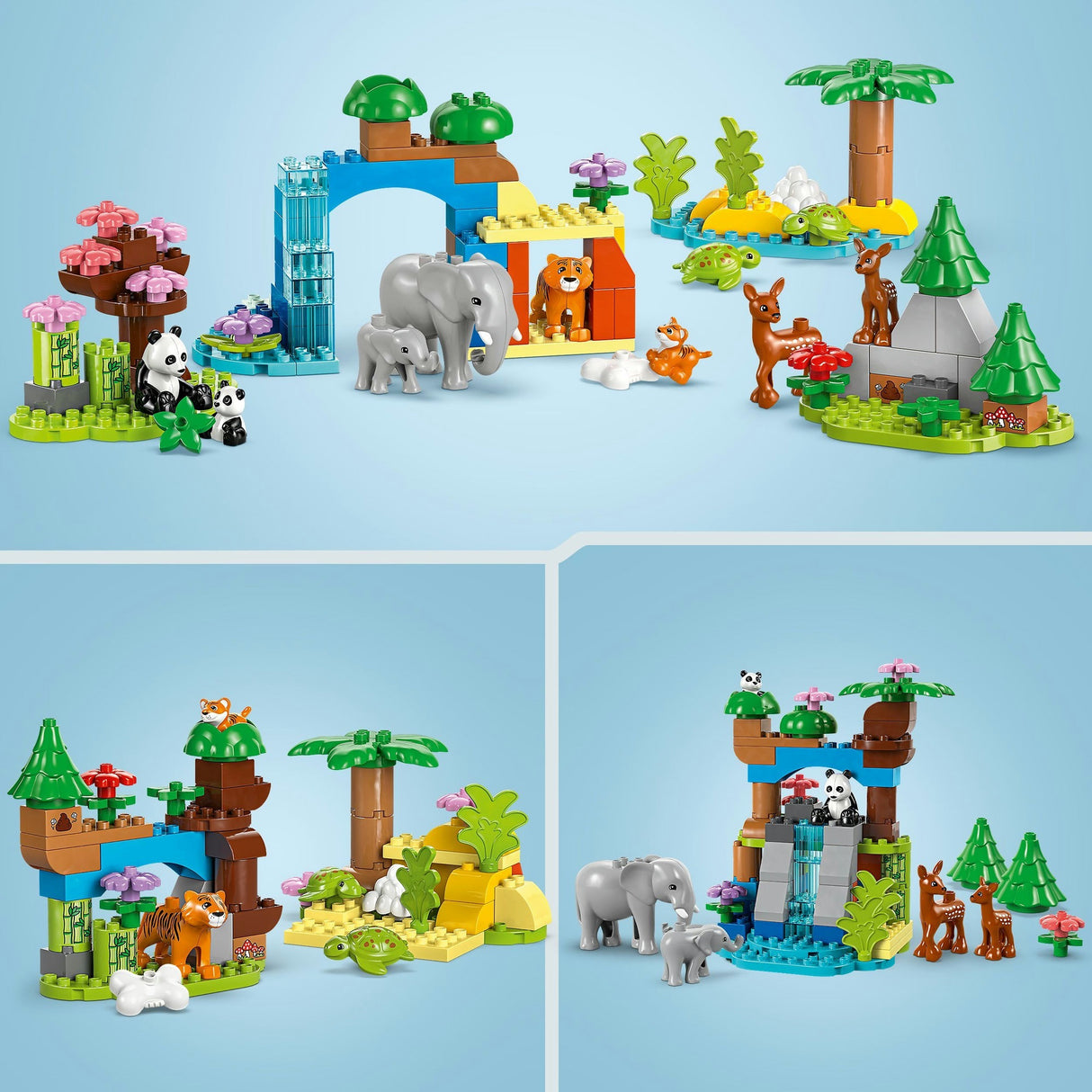 Lego duplo town 10446 3 v 1 rodinky divokých zvířat