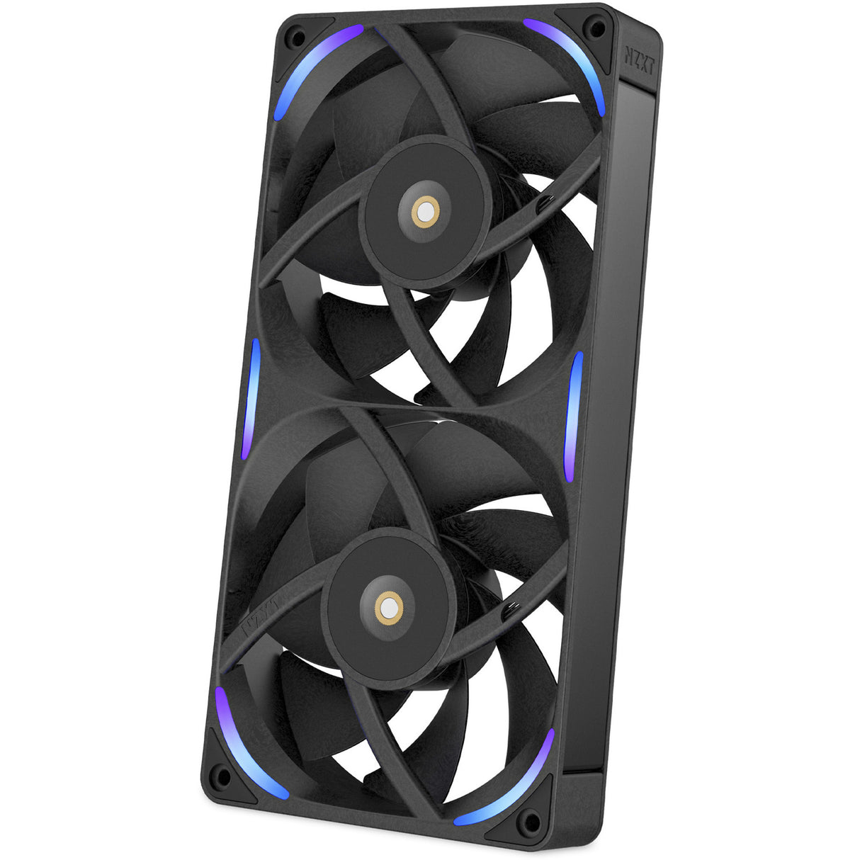 Nzxt f240x rgb case fans (zwart, 2 stuks, 240 x 120 x 30 mm, pwm)