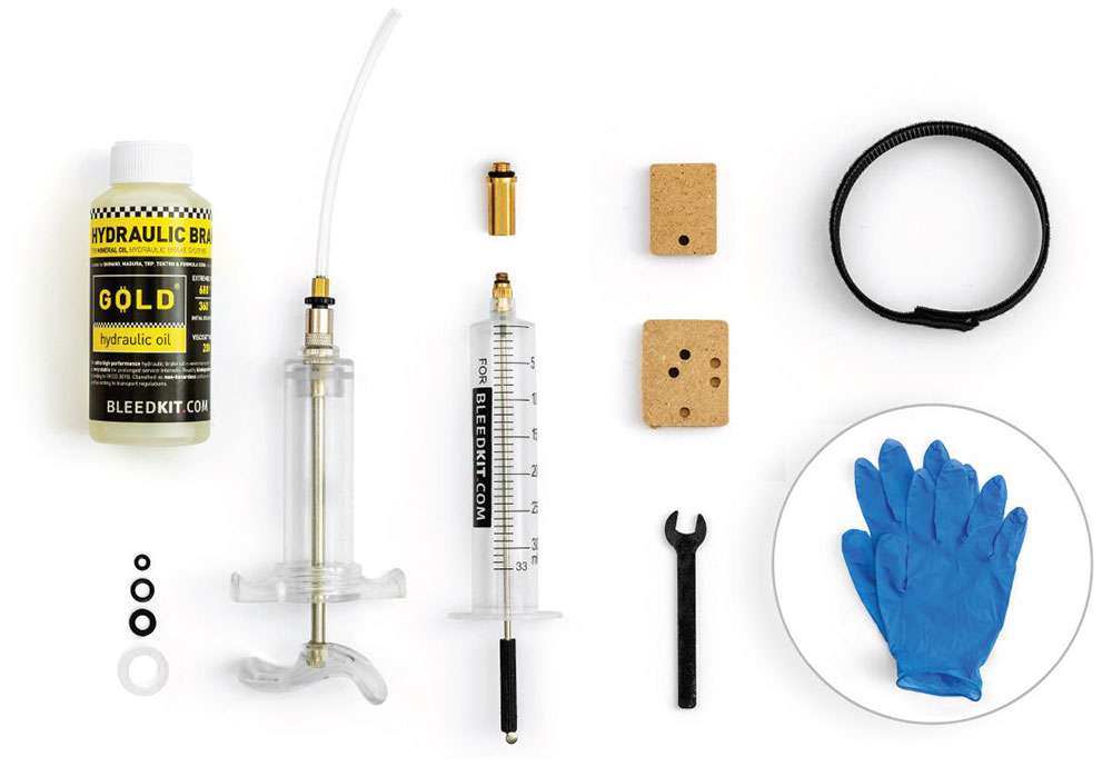 Bleedkit bleeding kit workshop + brake fluid gold 100ml - shimano mtb road