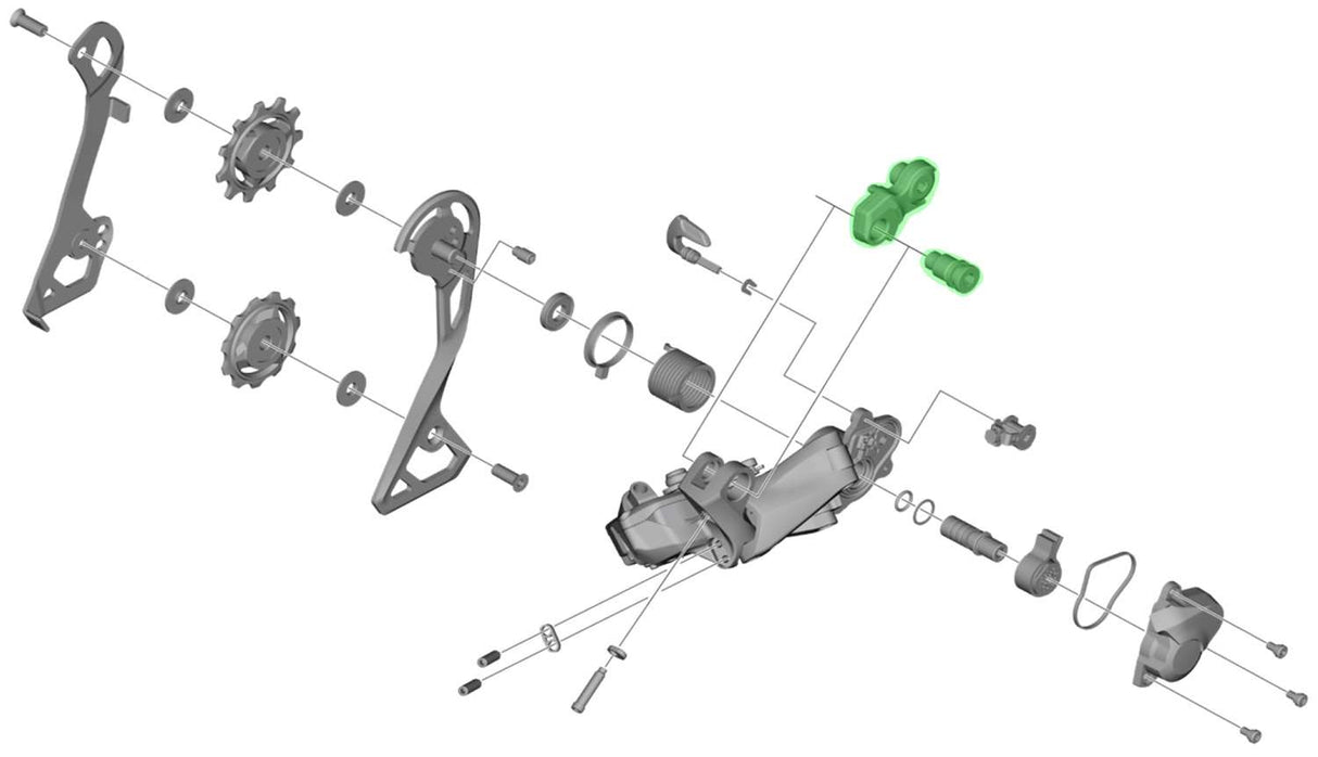 Shimano axle unit for rd-rx805 rear derailleur bracket