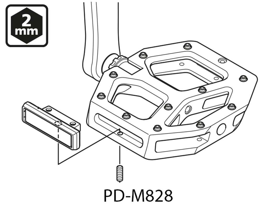 Shimano sm-pd64a reflector set