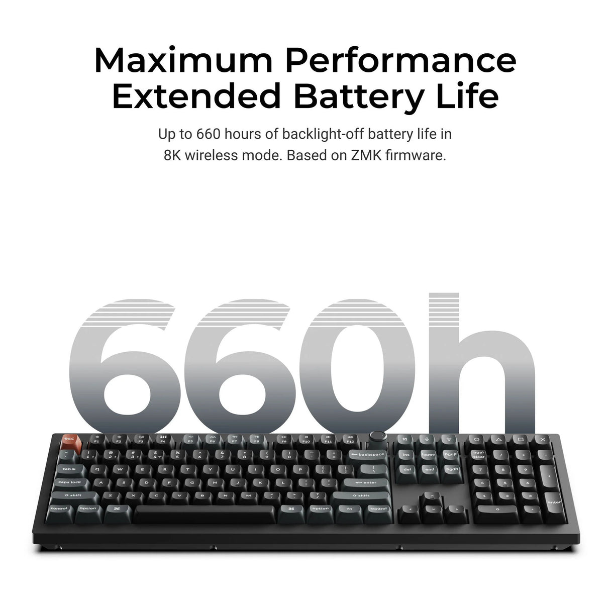 Keychron v6 ultra 8k wireless custom mechanical keyboard (zwart, us lay-out (qwerty), silk pom banana, 100%, rgb, hot swap, 2.4 ghz | bluetooth 5.3 | usb-c)
