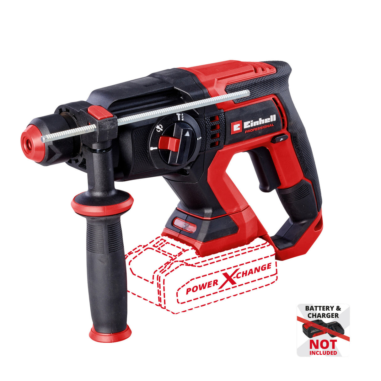 Einhell tp-hd 18 22 d li bl - sólo profesionálna akumulátorová príklepová vŕtačka (červená čierna, batéria a nabíjačka nie sú súčasťou balenia, vrátane úložného puzdra e-case s-f)