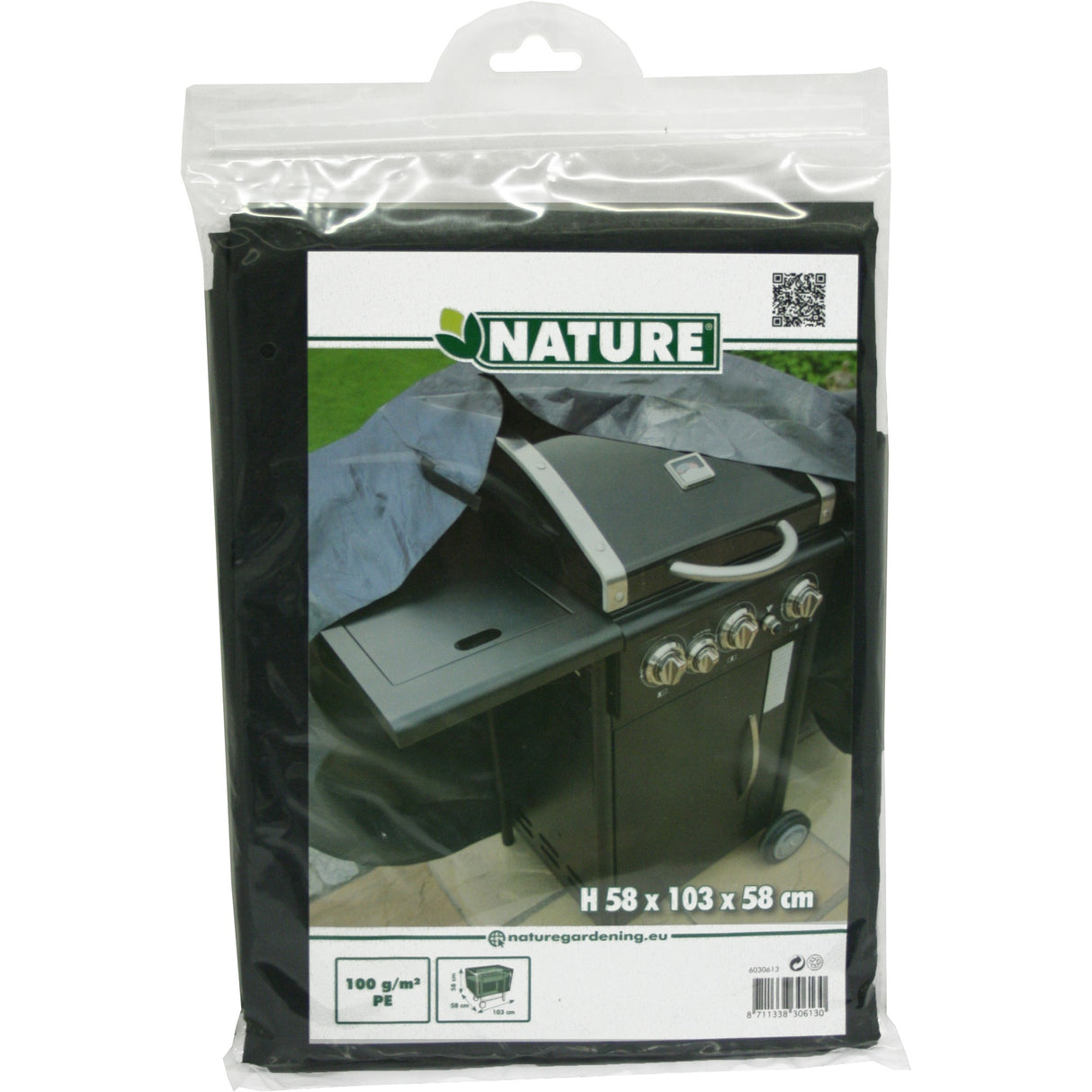 Naturbeskyttende dækning til gasgrill 103x58x58 cm