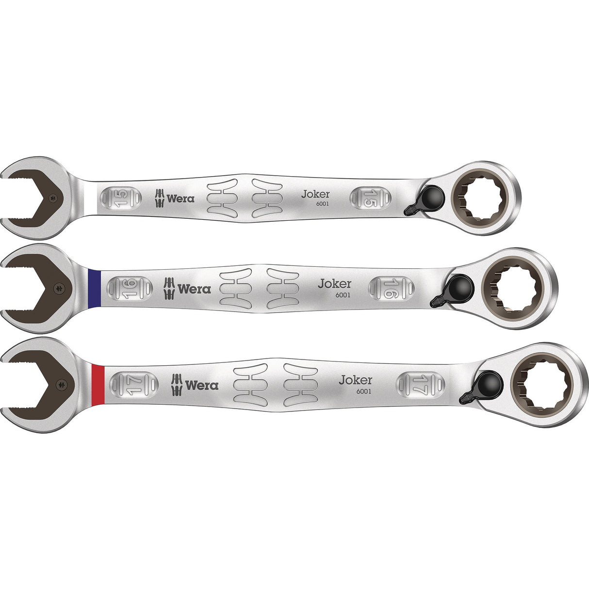 Wera 9733 schuimrubberen inzetstuk met 6001 joker switch set 1, 11‑delig moersleutel (zwart grijs)