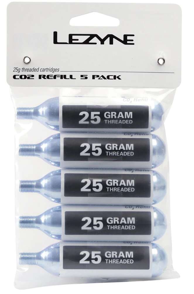 Lezyne co2 replacement cartridges 25g 5-pack
