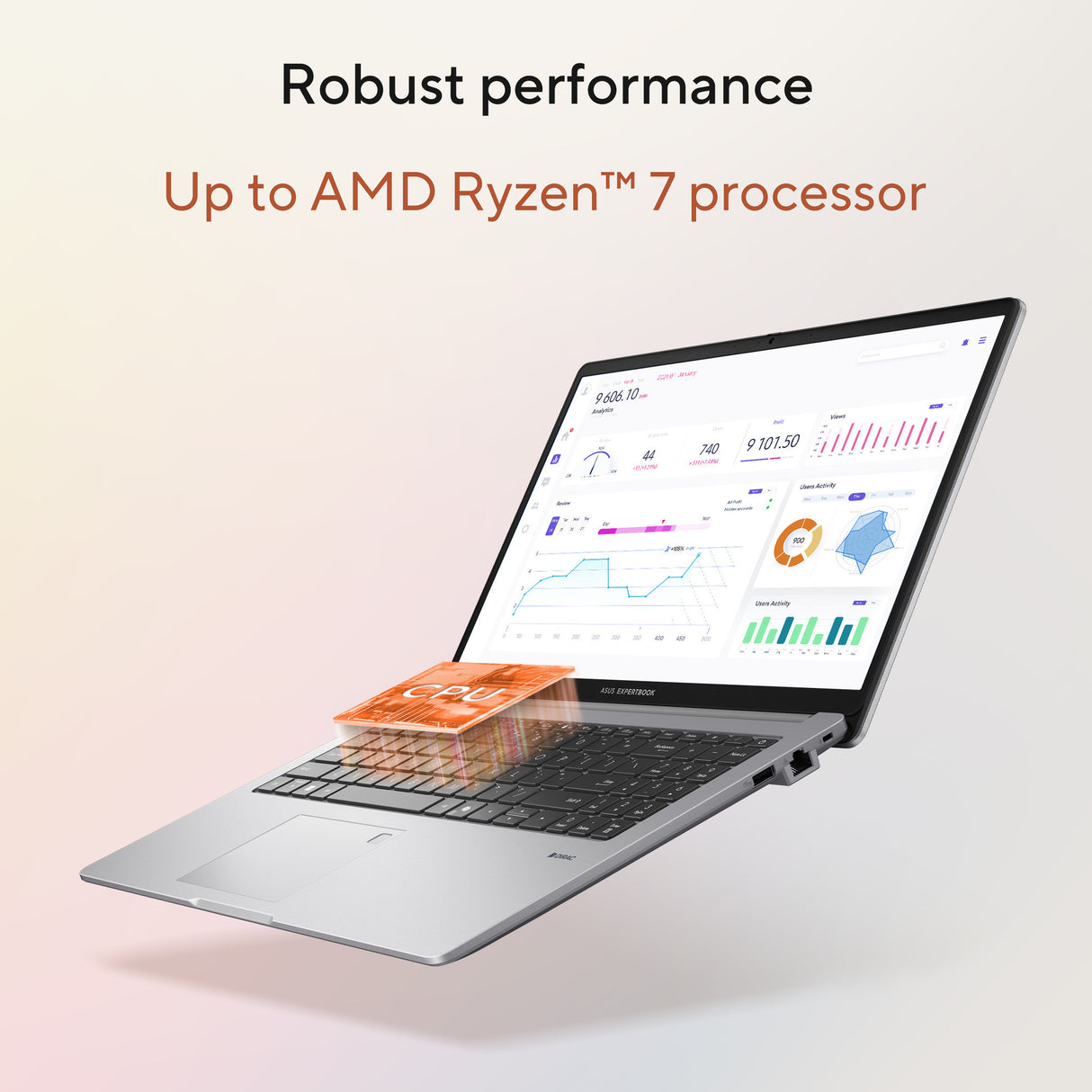 Asus expertbook p1 pm1503cda-s70319x 15.6 laptop (grijs | r7 170 | radeon 680m | 32 gb | 1 tb ssd)