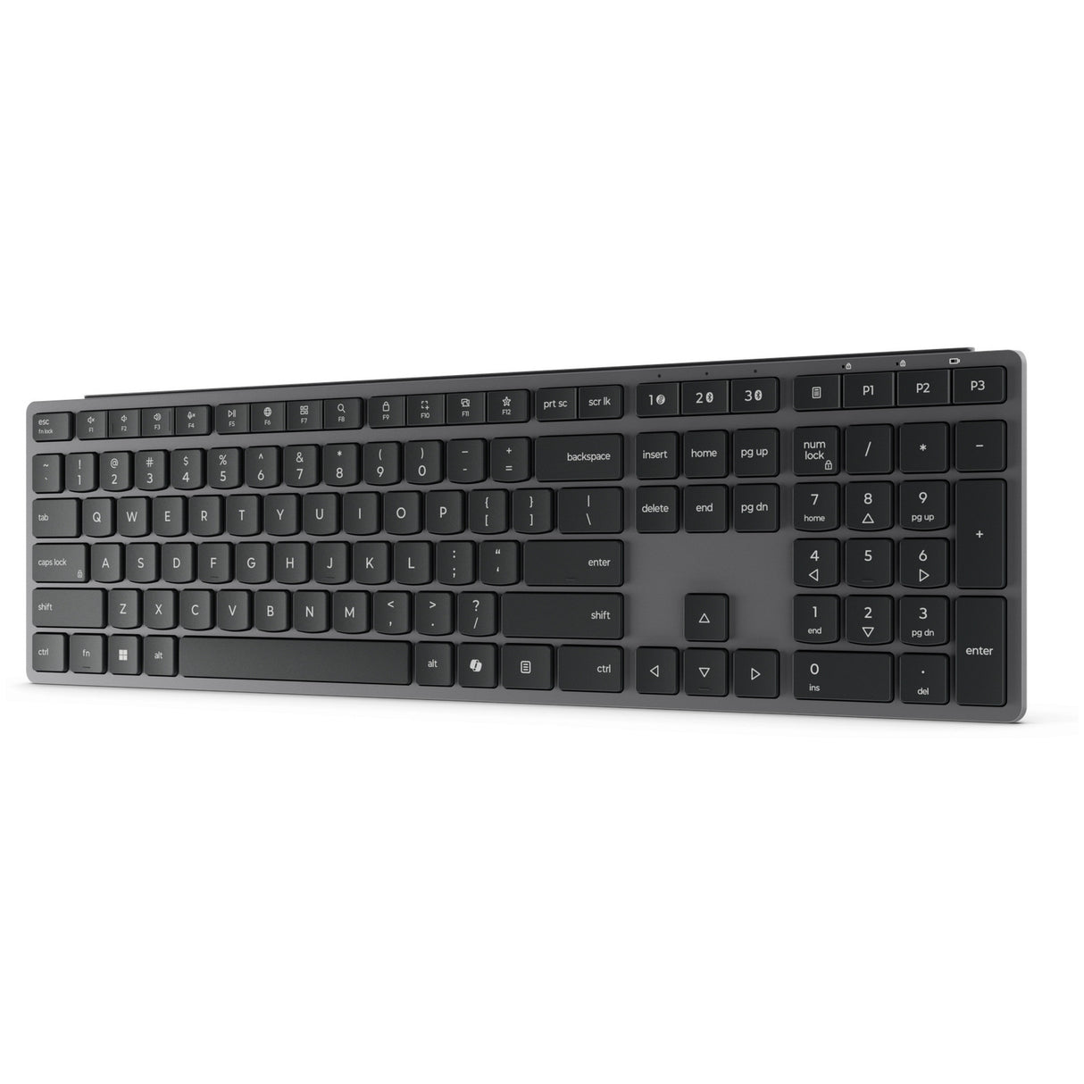 Lenovo 700 modern multi-device wireless keyboard-us euro103p desktopset (grijs, 100%, 2.4 ghz, bluetooth)