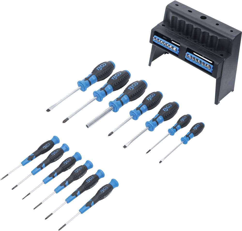 Bgs technic screwdriver set with bits assortment 29 pieces